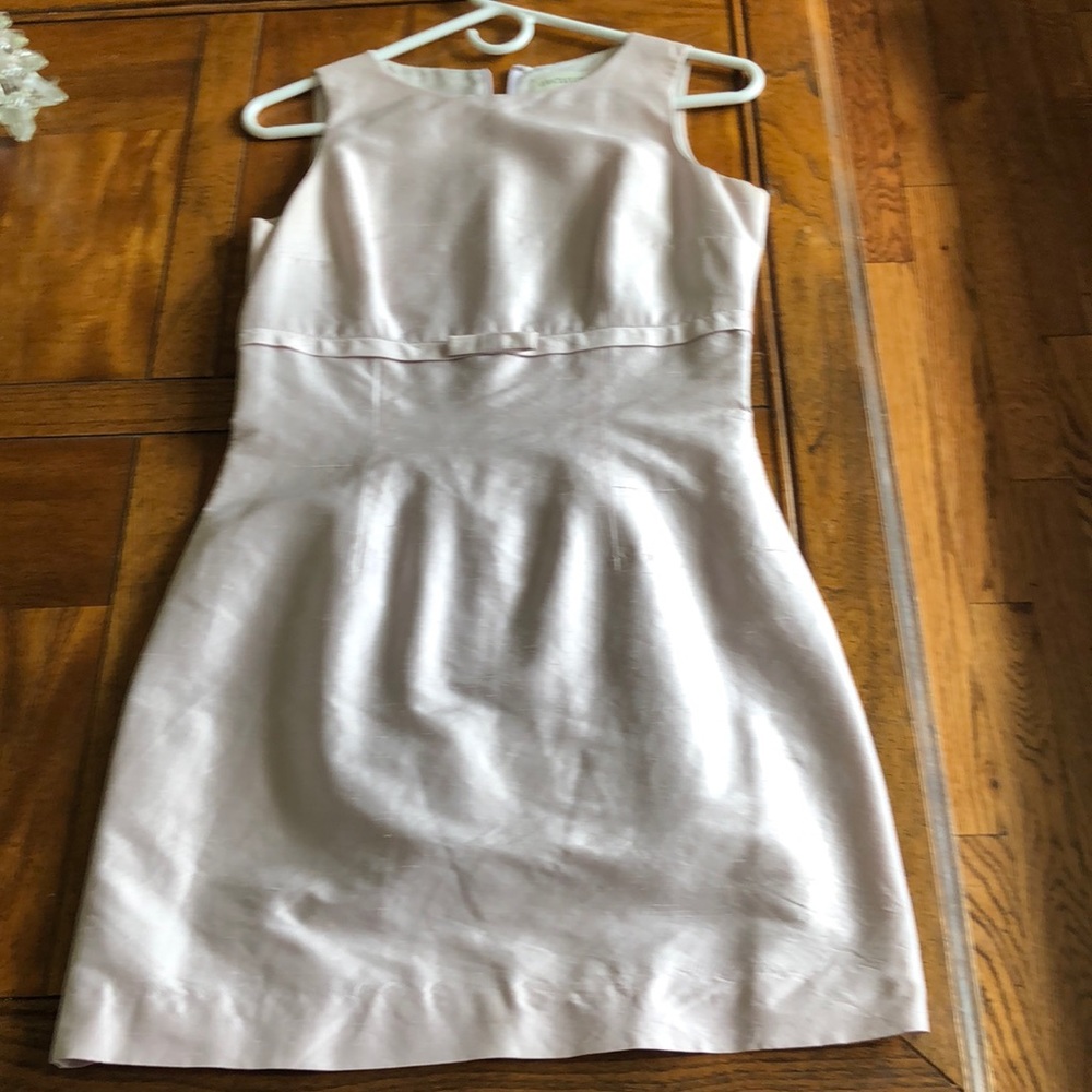 100 percent silk  beige dress